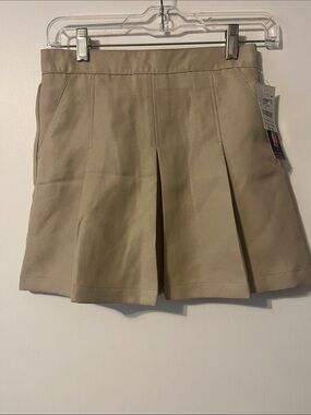 Nautica Girls Khaki Pleated Skort